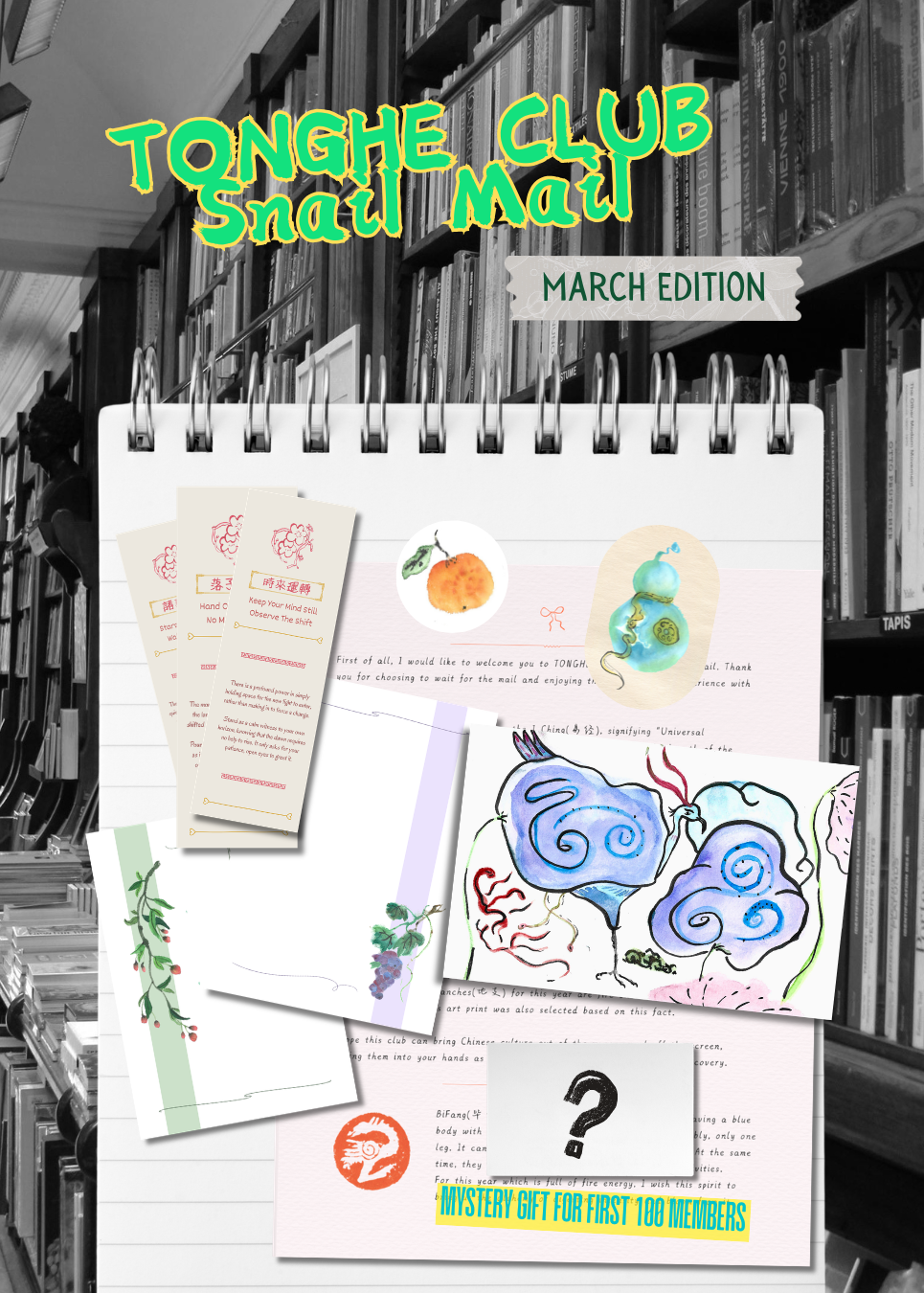 TONGHE Club Monthly Snail Mail - Canada and USA